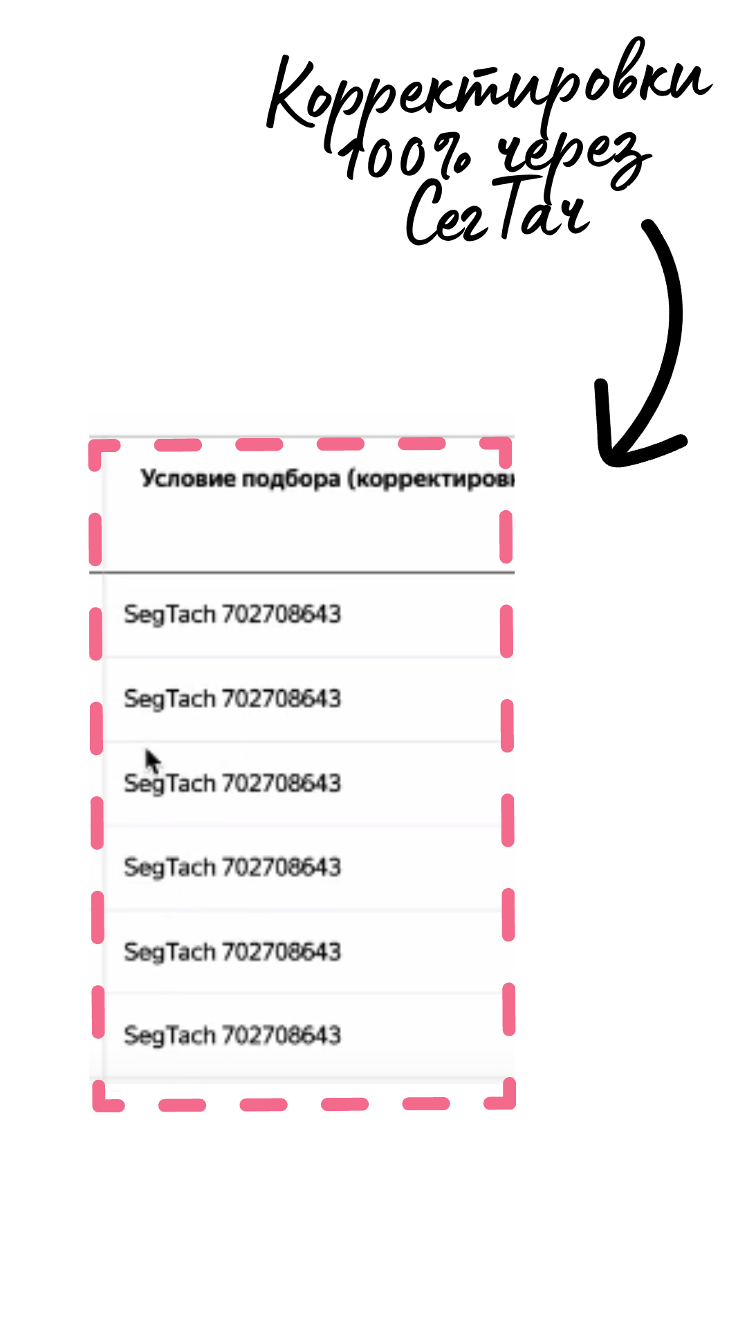 Условия показов: SegTach ведёт показы в кампаниях